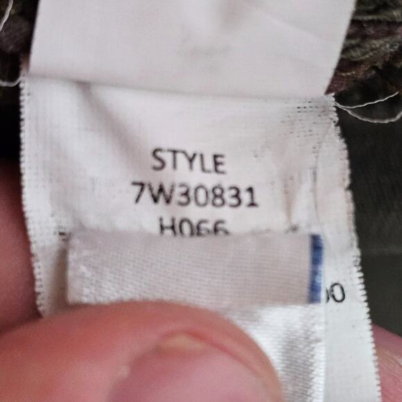 Lucky Brand Utility Jacket Military Green Zip Pockets Womens Small Cinch Waist - Picture 13 of 15